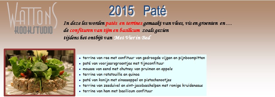 2015 Pat� en Terrines